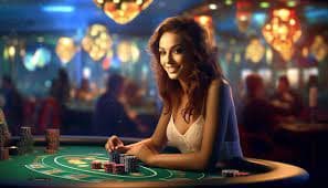 Live blackjack table interface on gnrtoto platform showing dealer, card feed, and member betting area